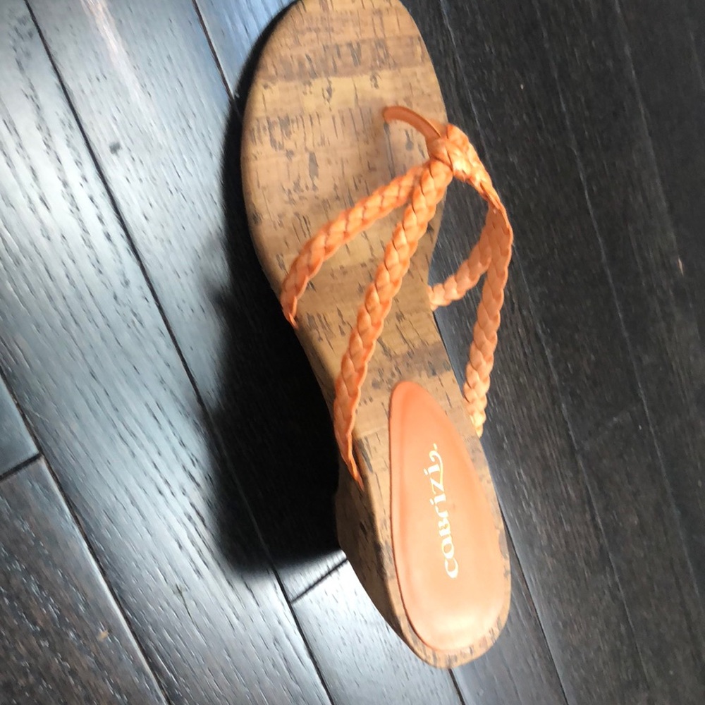 Orange sandals